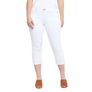 Women's White Cropped Pants